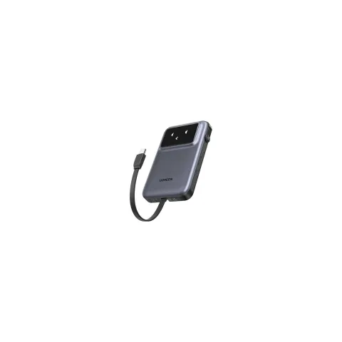 UGREEN Uno PB511 Powerbank 10.000mAh 30W 1x USB-A 1x USB-C 1x integriertes USB-C Kabel TFT-Display