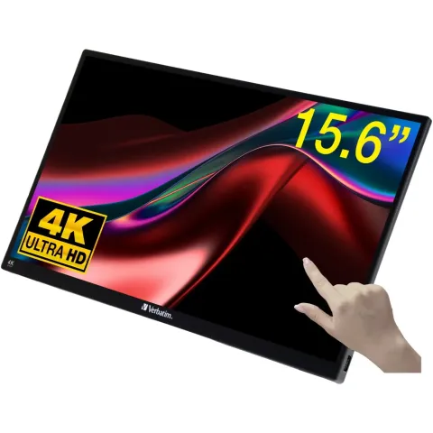 Verbatim PMT-15-4K Portable Touchscreen Monitor - 15.6-inch 4K UHD - 32238