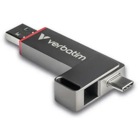 Verbatim Dual QuickStick - 32042 - Grey, 512GB, USB-A & USB-C, 3.2 Gen1