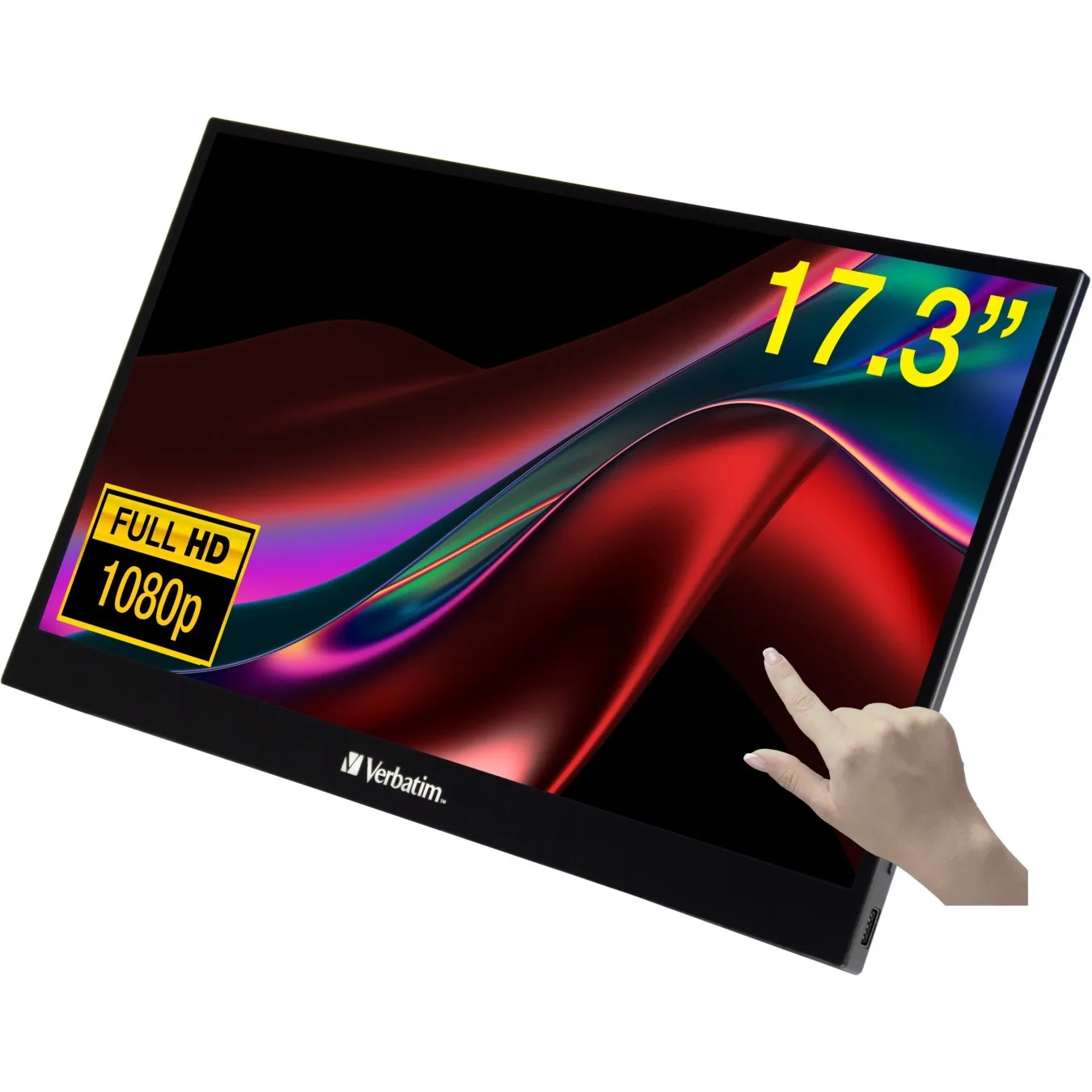 Verbatim PMT-17 Portable Touchscreen Monitor - 17.3-inch FHD - 49593