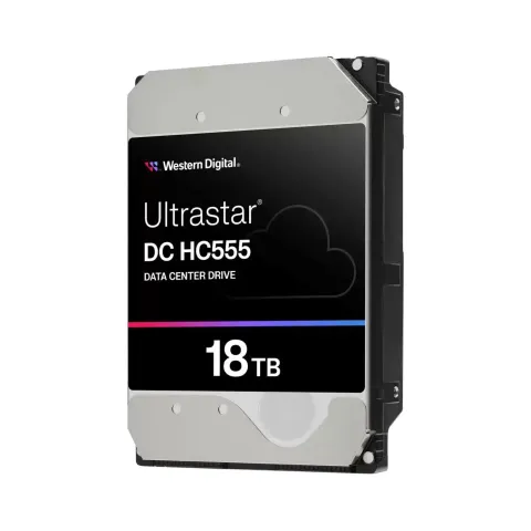 WD Ultrastar DC HC555 - 18TB - 7200RPM | 512MB Cache | 3.5-inch SAS 12Gb/s | Enterprise/Data Center