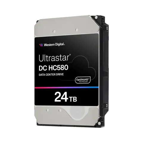 WD Ultrastar DC HC580 - 24TB 7200RPM 512MB Cache, 3.5in SAS 12Gb/s Data Center HDD