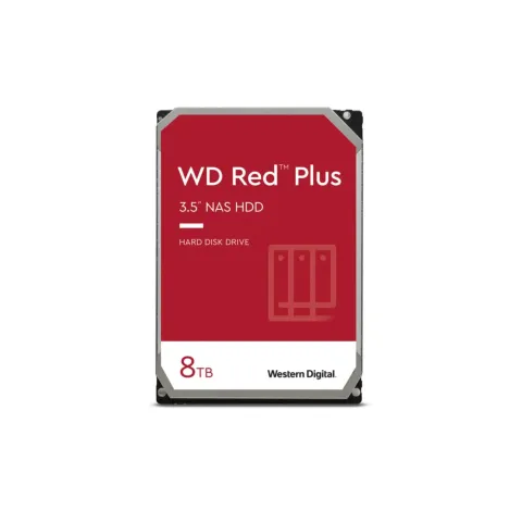 Western Digital Red Plus 8TB - 5640 RPM 256MB SATA III 3.5" NAS HDD - WD80EFPX