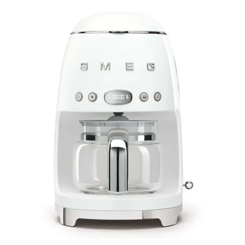 SMEG Drip Filter Coffee Machine 50’s Style DCF02WHEU white