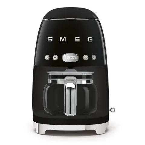 SMEG Drip Filter Coffee Machine 50’s Style DCF02BLEU black