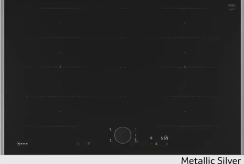 Neff T68YYY4C0 Flex Induction Hob N90 Series Metallic Silver 80cm