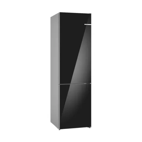 Bosch Fridge Freezer Series 6 black glass KGN39LBCF