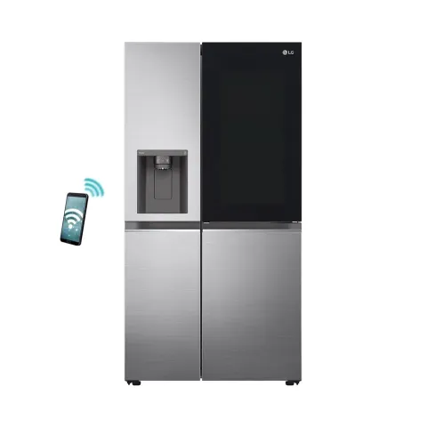 LG InstaView Side by Side Refrigerator GSXV81PZLE