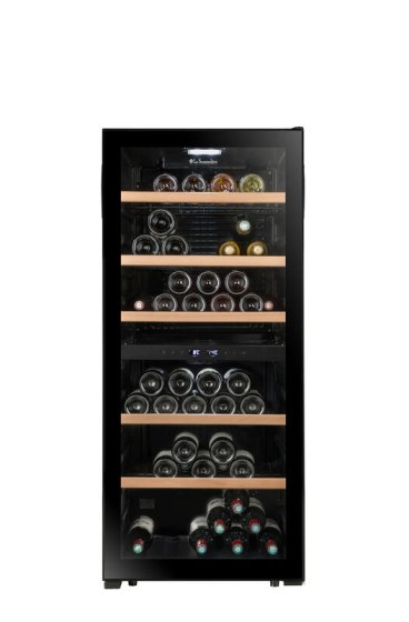 La Sommeliere LS102DZ Black Double-zone wine cellar 102-bottles