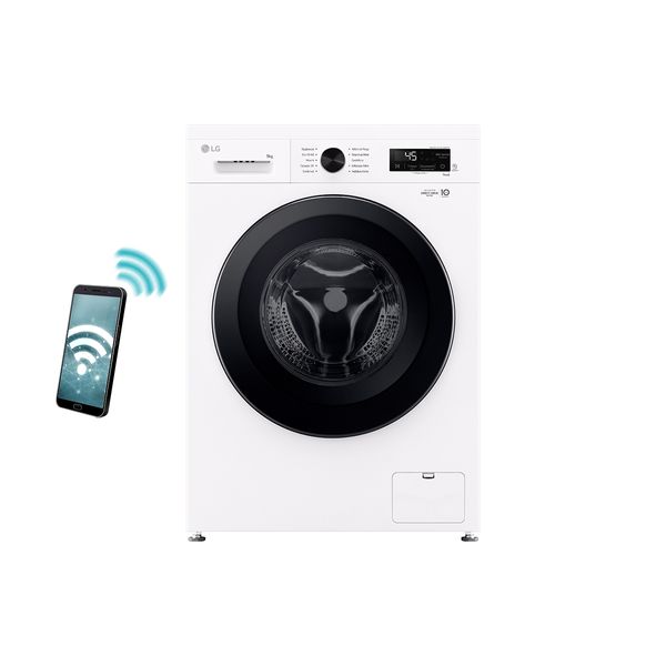 LG Washing Machine 9kg F4X1009NWK