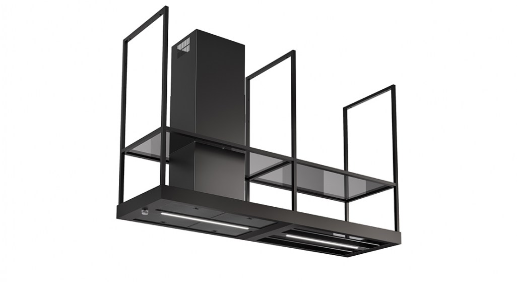 Faber T-shelf Island Cooker Hood EV8 TITANIUM MATT A180 325.0617.018
