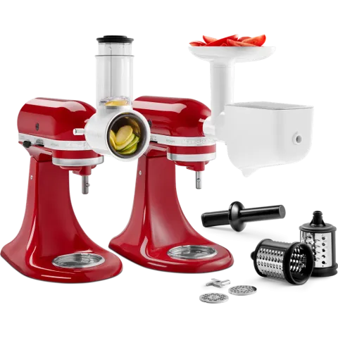 KITCHENAID MIXER ATTACHMENT SET 5KSM2FPPC Grind, Slice, Shred And Strain