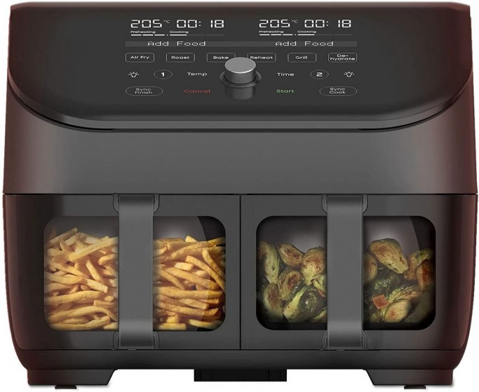 Instant Pot Vortex Plus Dual Basket With ClearCook - 7.6L Digital Health Air Fryer INST-140311001