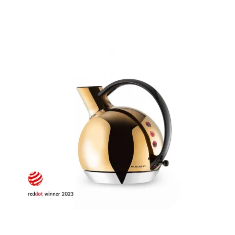 Bugatti Giulietta electric kettle colour gold – finish PVD finishing