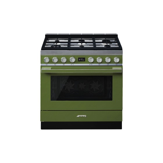 Smeg Gas Electric Cooker 90cm Portofino Series CPF9GMOG