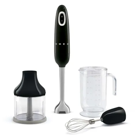 Smeg HBF03BLEU Hand Blender with Accessories black 50’s Style Aesthetic