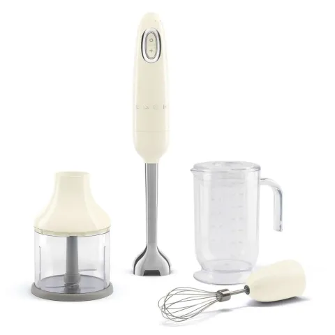 Smeg HBF03CREU Hand Blender with Accessories Cream 50’s Style Aesthetic