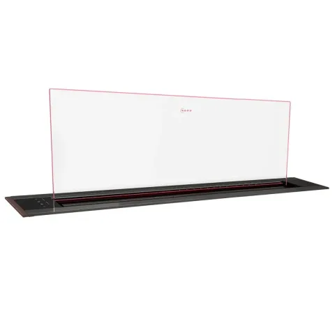 Neff I98WMM1Y7 Clear Glass DownDraft Hood Brushed Bronze ,90cm