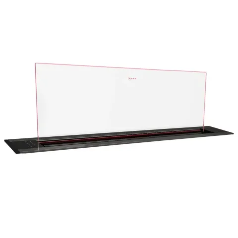 Neff I98WMM1Y7 Clear Glass DownDraft Hood Deep Black ,90cm