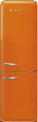 Smeg Fridge Freezer 50’s Style FAB32 FAB32ROR5 Orange, 60cm