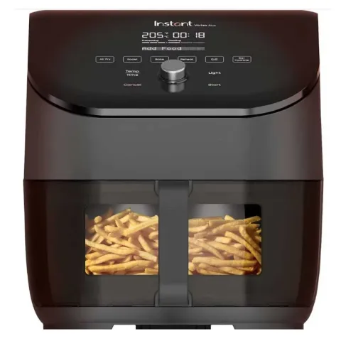 Instant Vortex Plus With ClearCook – 5.7L Digital Health Air Fryer, Black, 6-In-1 Smart Programmes – Air Fry, Bake, Roast, Grill, Dehydrate, Reheat, INST-140309601