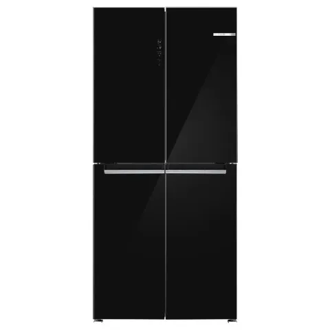 Bosch 4-Door Refrigerator Series 4 KMC85LBEA Black Glass