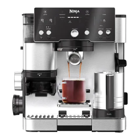 NINJA ES501 Luxe Fully Automated Espresso Machine, Silver