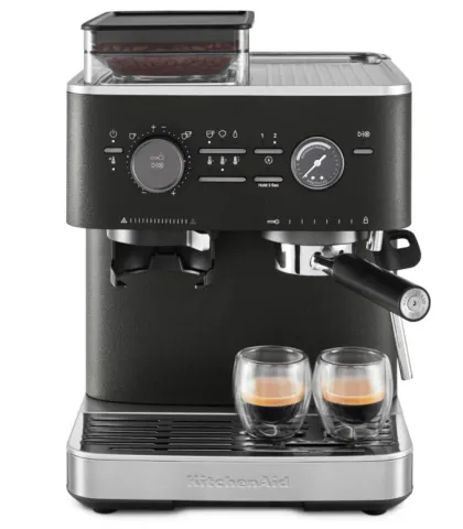 KITCHENAID 5KES6551BBK SEMI AUTOMATIC ESPRESSO MACHINE WITH BURR GRINDER – CAST IRON BLACK