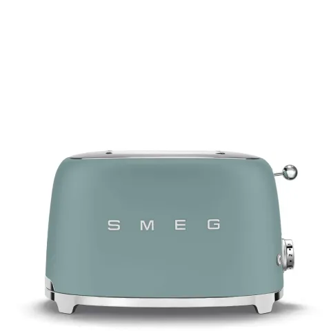 Smeg TSF01EGMEU 2 slice Toaster Emerald Green, Matt 50’s Style Aesthetic