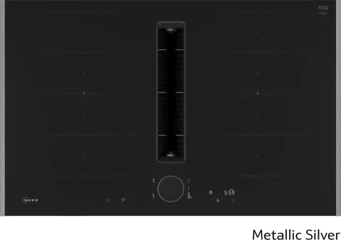 Neff V68YYX4C0 Induction Hob with Integrated Ventilation System Metallic Silver, 80cm