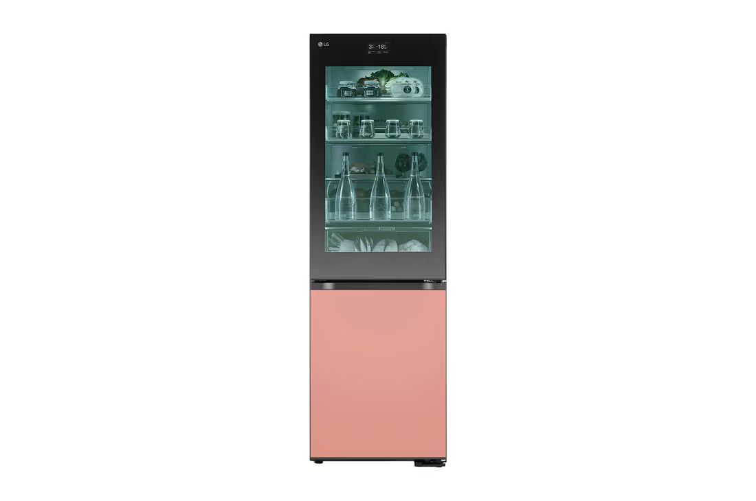 LG GBG719MDNN (352L) MoodUP™ Combi Fridge Freezer, Colour Changing LED