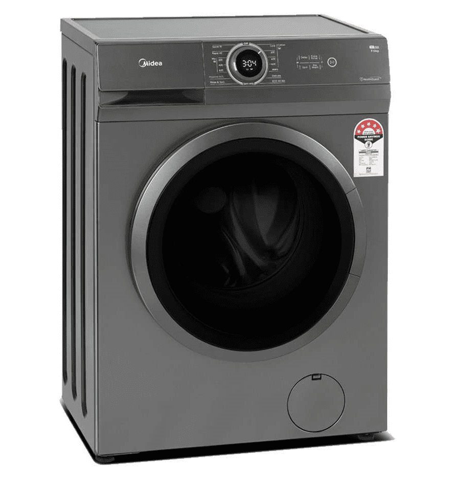 Midea MF100W70B/T Free Standing Silver Washing Machine (7KG)