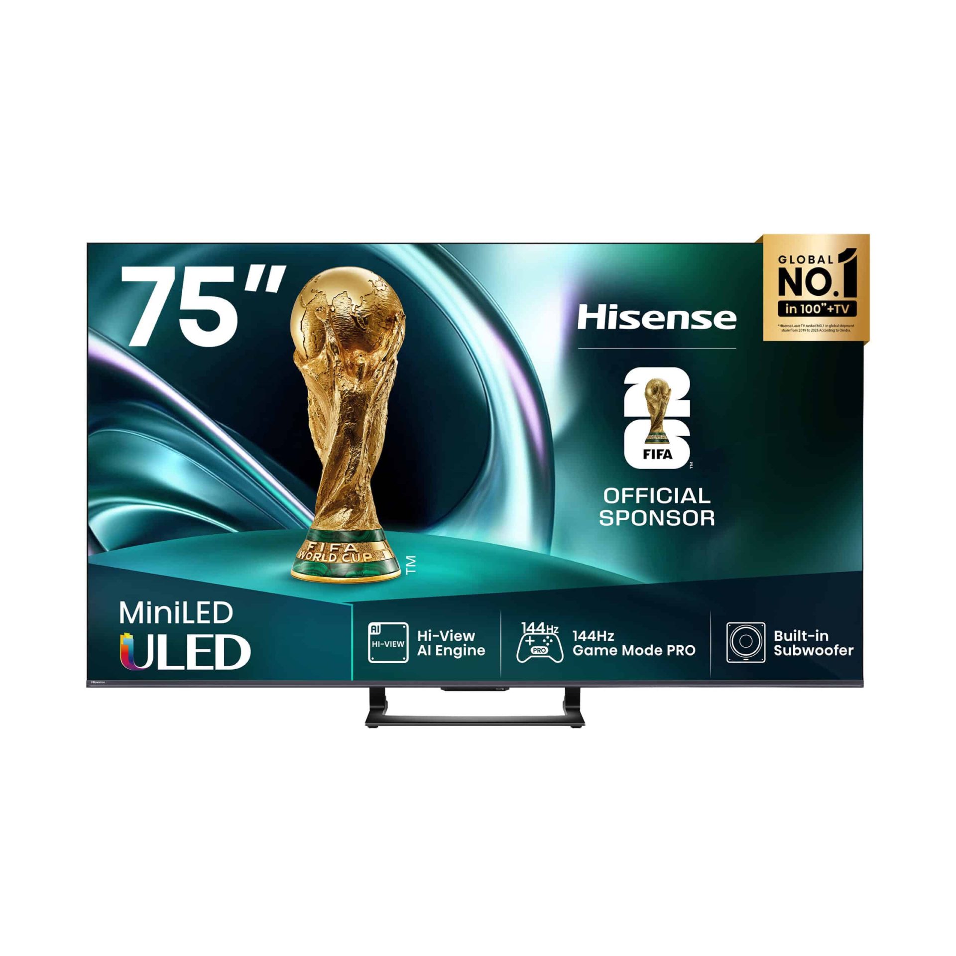 Hisense 75U7Q Real MiniLED (75″) 144Hz 4K UHD TV