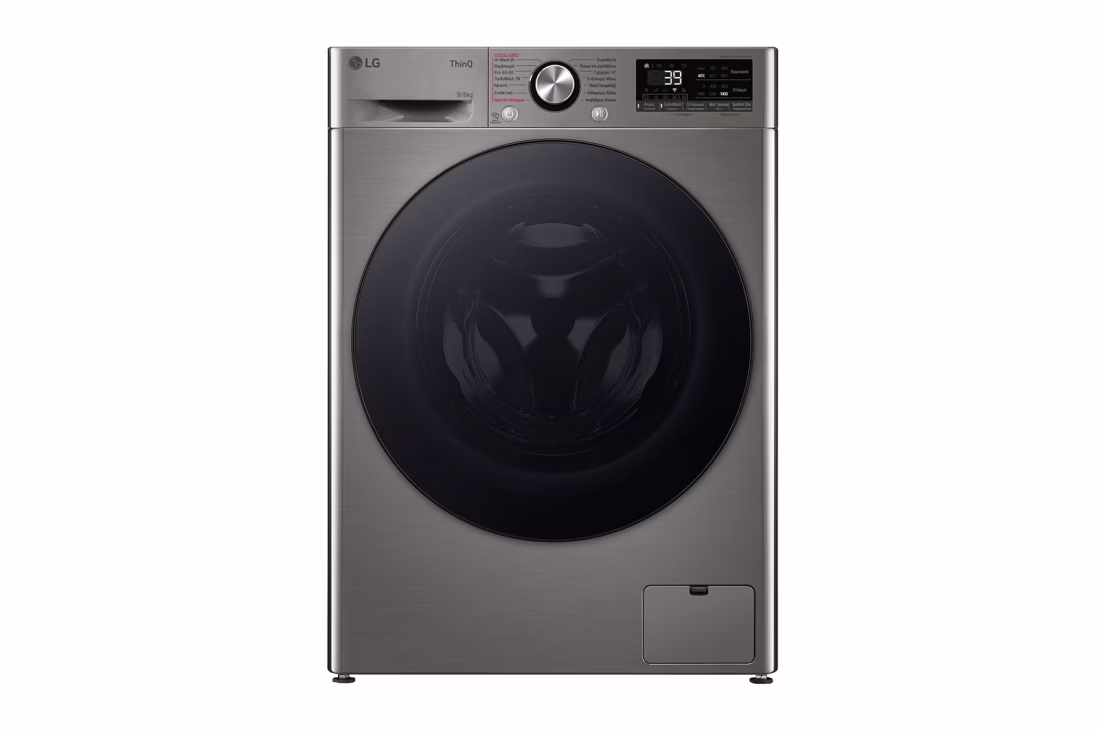D4R7009TSSB LG Washer & Dryer 9kg/6kg with 1400 Spin Speed Wi-Fi Connected