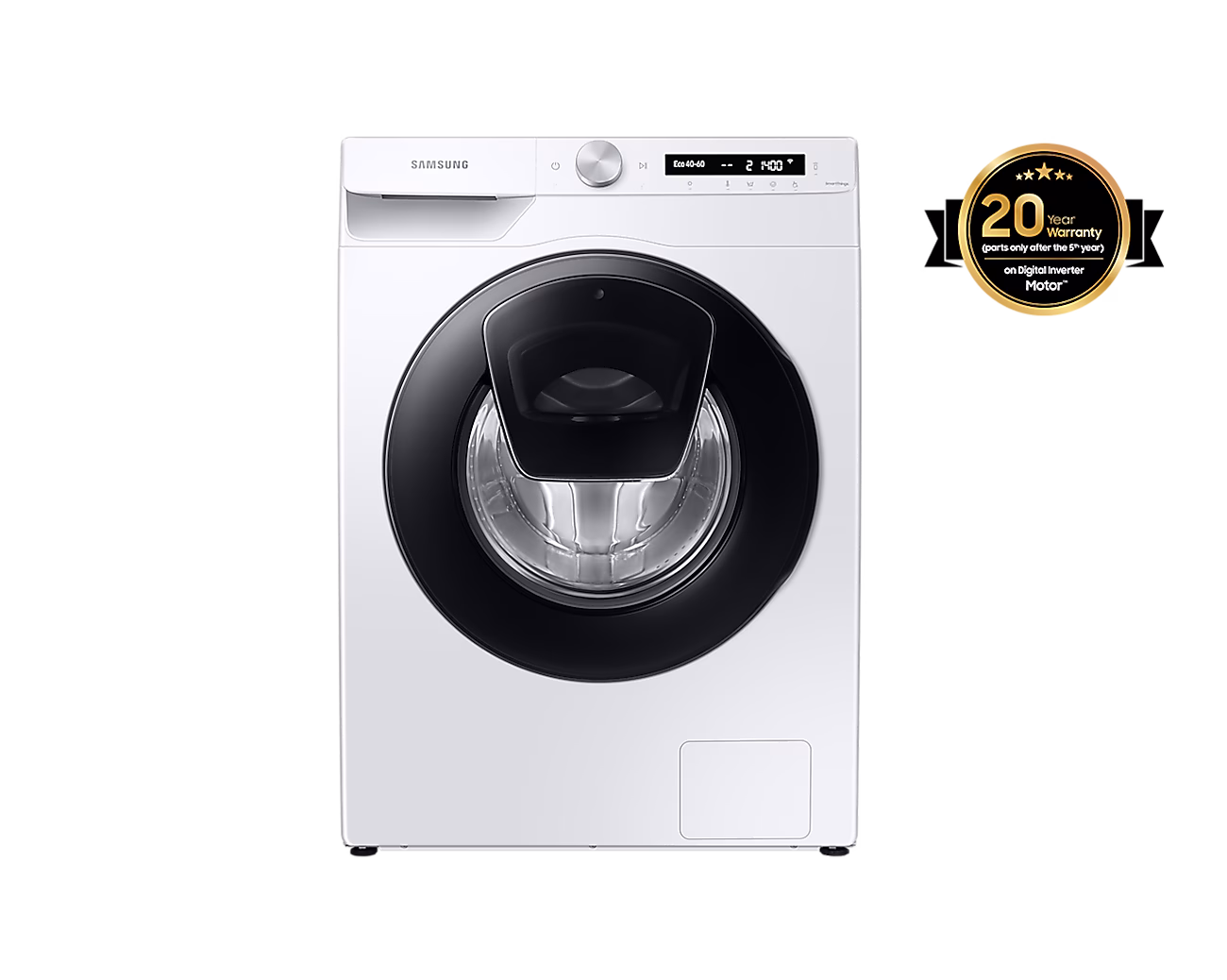 Samsung Washing Machine WW80T554DAW/S6 8kg with Steam Spinning Speed 1400rpm