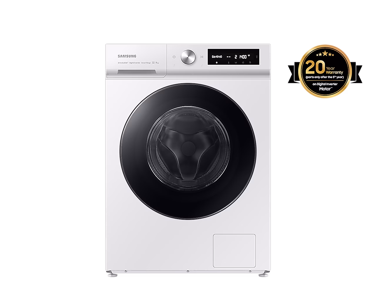 SAMSUNG WW11BB534DAWS6 Bespoke Washing Machine 11kg, 1400rpm, White