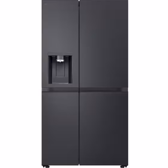 LG GSLE91EVAC Refrigerator Wardrobe 628lt Total NoFrost H179xW92.5xD73.5cm Essence Black Steel, 5 Years General Guarantee