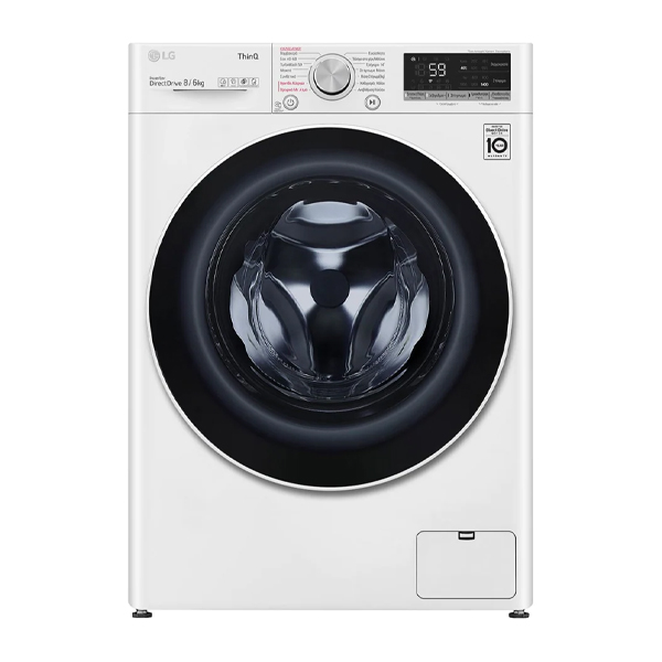 LG F4DV508S0E Free Standing Washing Machine & Dryer, 8kg/6kg, 1400rpm