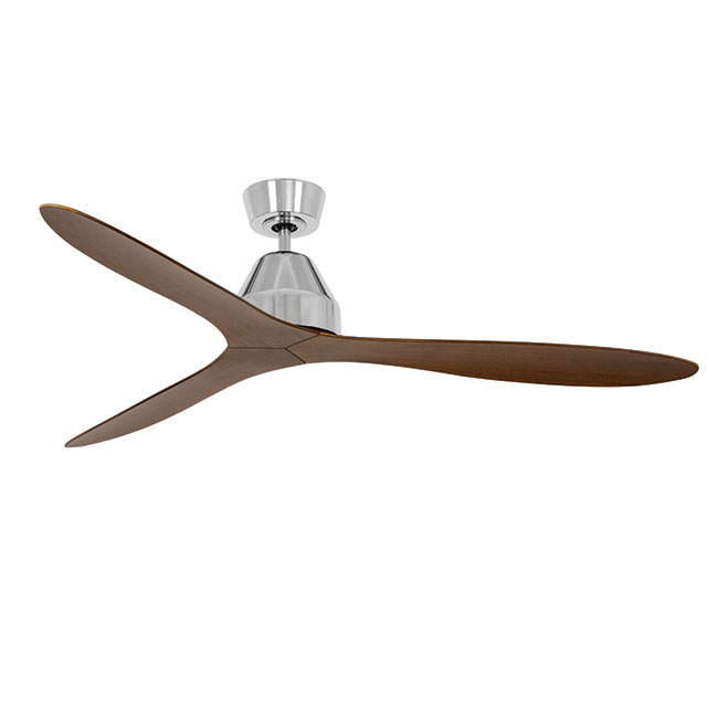 BEACON WHITEHAVEN BRUSHED CHROME/DARK KOA DC NL CEILING FAN 80213042