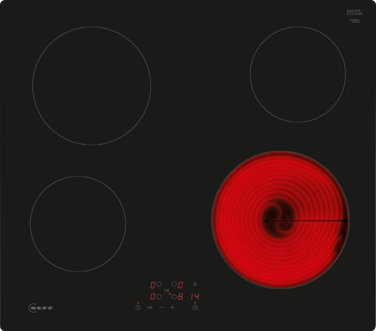 NEFF T16NBE1L ELECTRIC HOB 60CM BLACK, 5 YEARS GUARANTEE