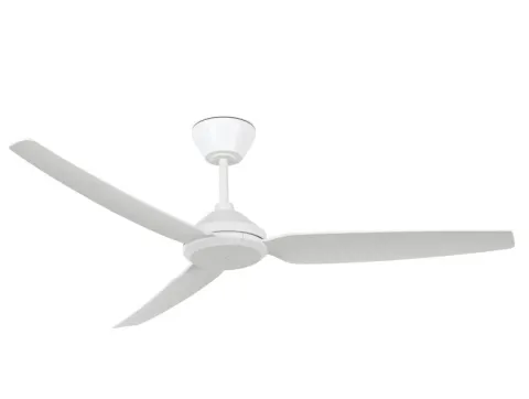 LUCCI AIR 8021616249 Polis Ceiling Fan with Remote Control, White