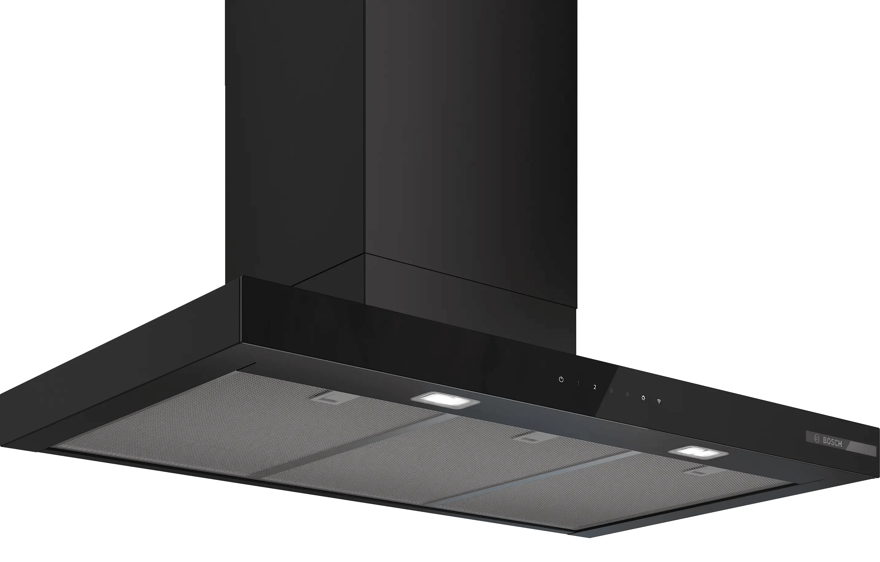 Bosch Series 6, Chimney Hood, 90 cm, Matt Black DWB97DN60