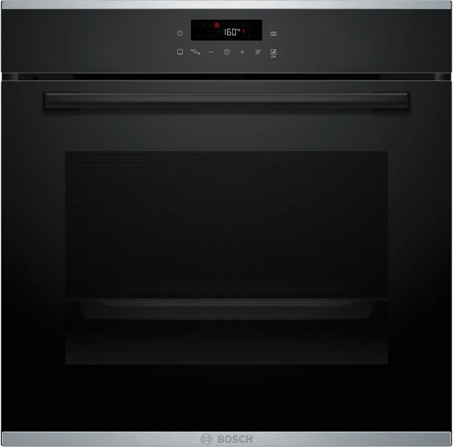 BOSCH Series 4 Built-in oven 60 x 60 cm Black HBA272BB3 with Pyrolysis, 5 YEARS GENERAL GUARANTEE