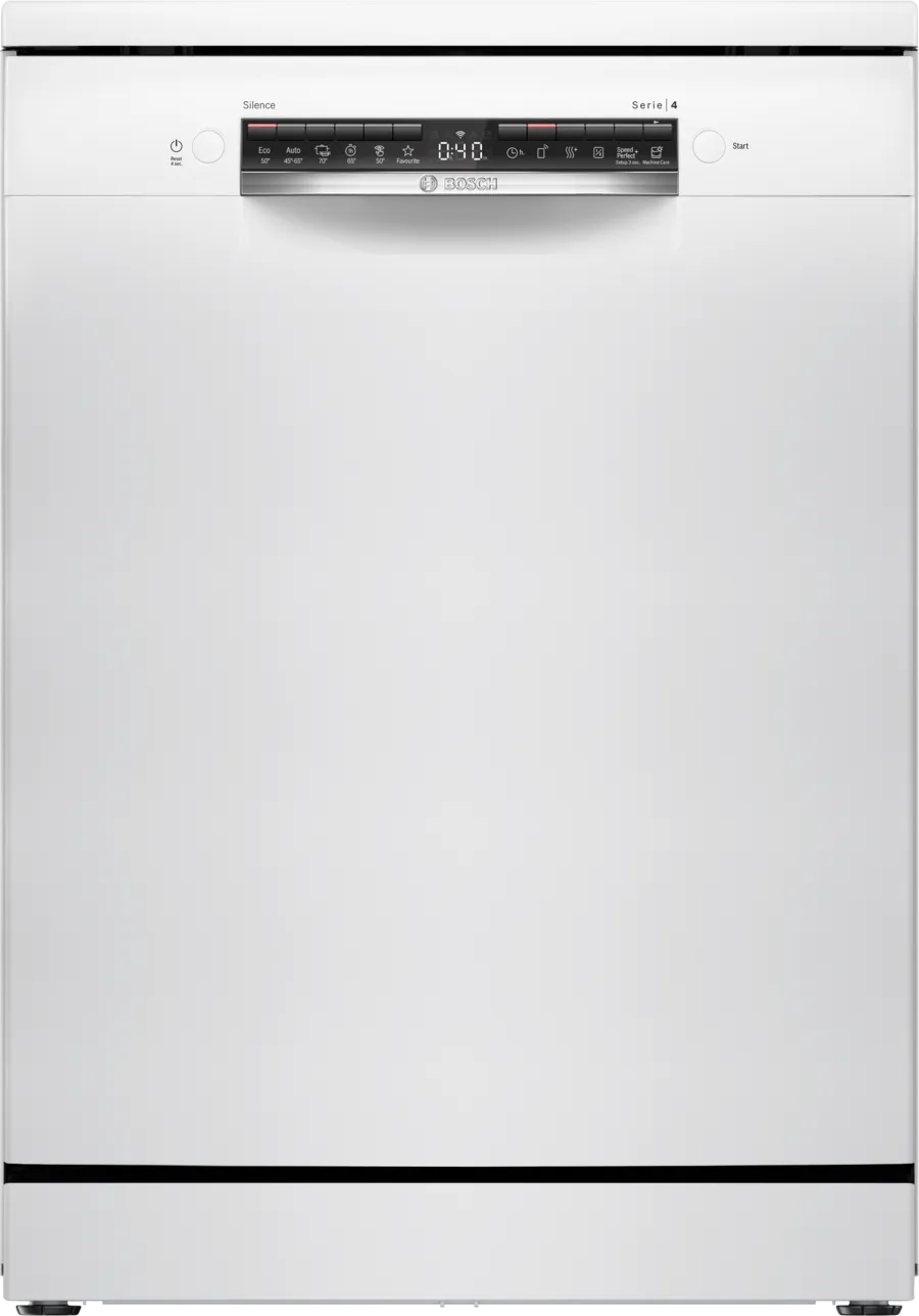 Bosch Series 4 SMS4HMW07E Free Standing Dishwasher 60cm White, 5 YEARS GUARANTEE