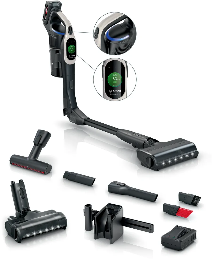 BBS1041GQC Rechargeable vacuum cleaner Unlimited 10 Graphite