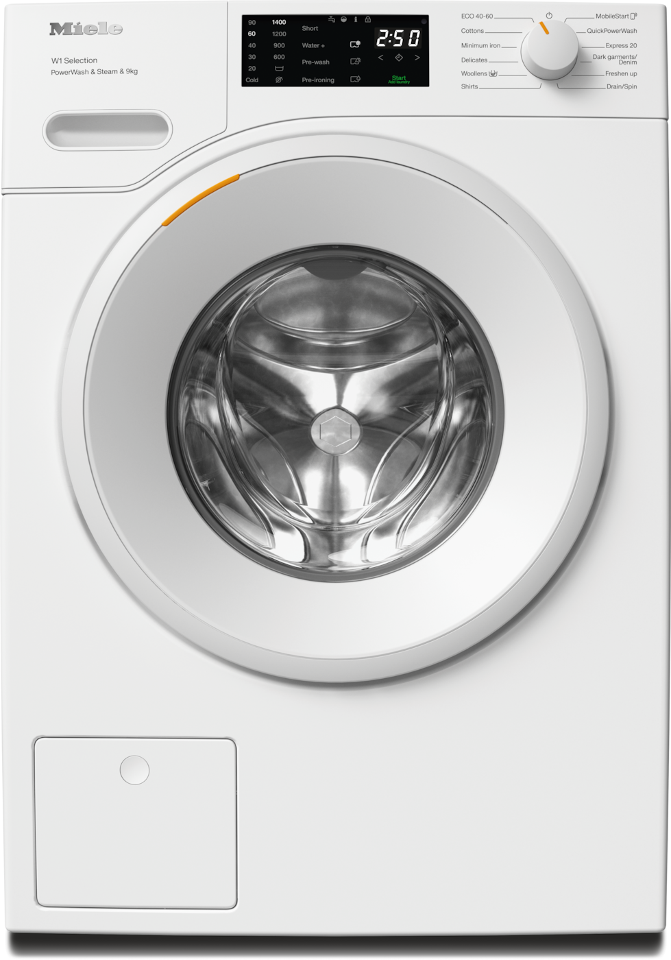 MIELE WASHING MACHINE WSD383WCS PWash&Steam&9kg, 1400rpm, 12729570