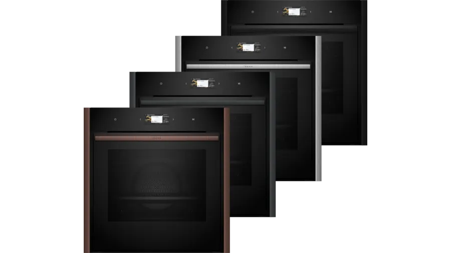 Oven Neff B69CS7MY0 N90 Oven 71LT PYROLITIC Slide & Hide with Flex Design Kit