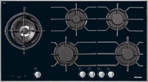 Miele KM3054-1 Built-in Gas Hob on Ceramic Surface, 95 cm, 10939040