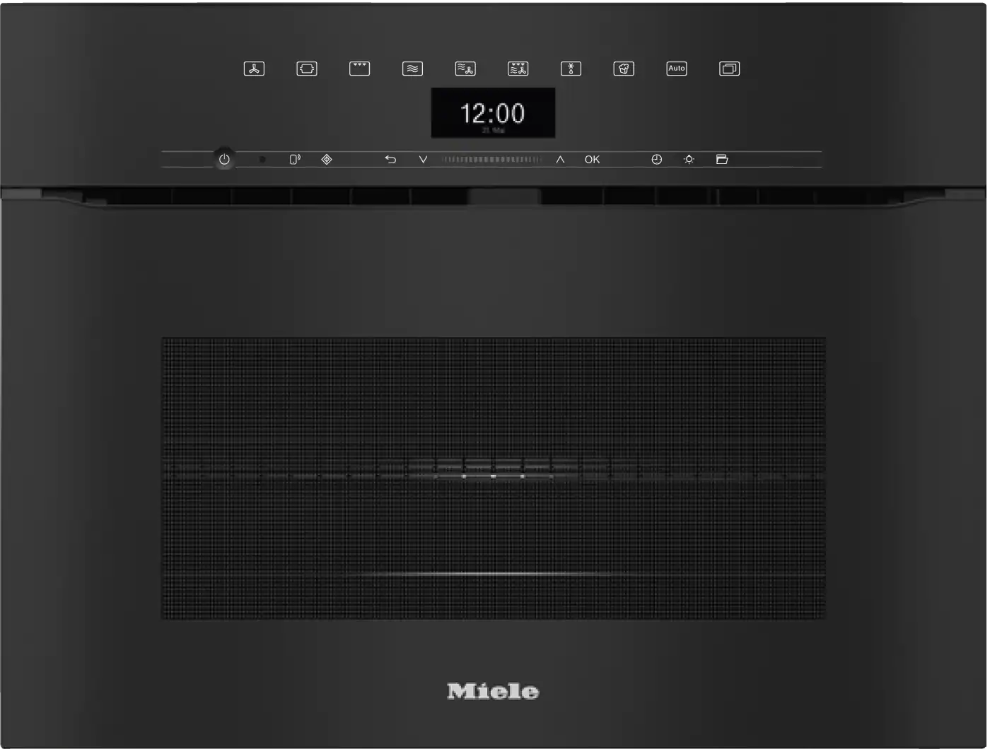 MIELE Handleless microwave combination oven Gold H 7440 BMX Obsidian black