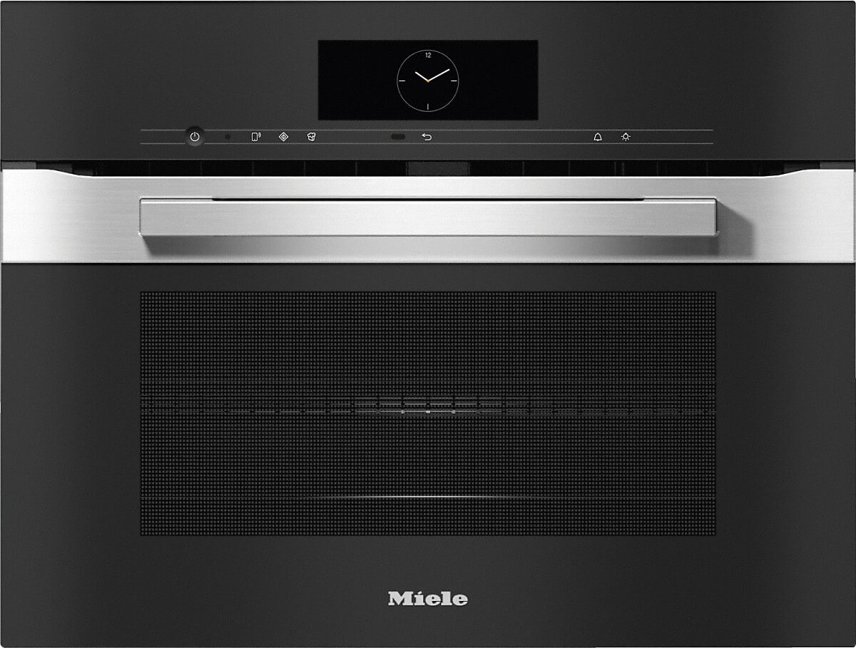 Miele H7840BM Clean steel Built-in Combi Oven with Microwave, 43L, 1000W, 11105960